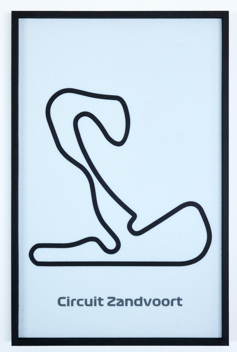 akoestische wall art van circuit zandvoort