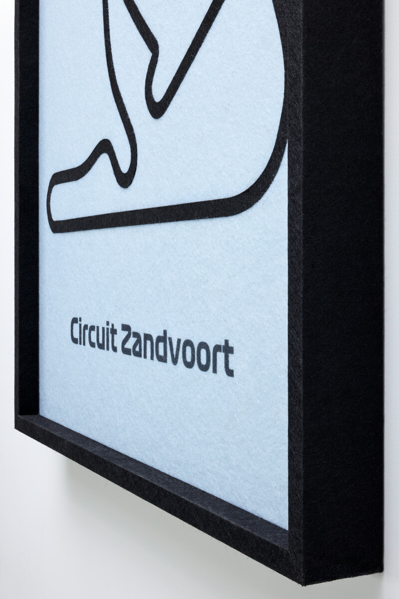 akoestische wall art van circuit zandvoort